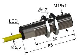 Оптический диффузионный датчик ВБ3С.18М.65.TR1000.2П.1.К (NPN.NO/NC)