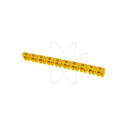 Маркер наборный - символ "C" желтый 1,5 мм2 (150 шт.) TDM